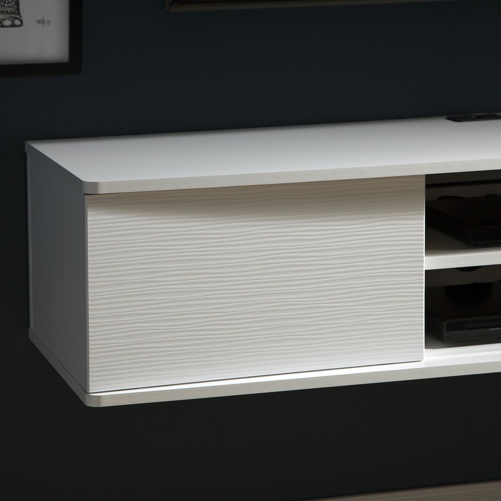 Agora Wide Wall Mounted Media Console - Thumbnail 2