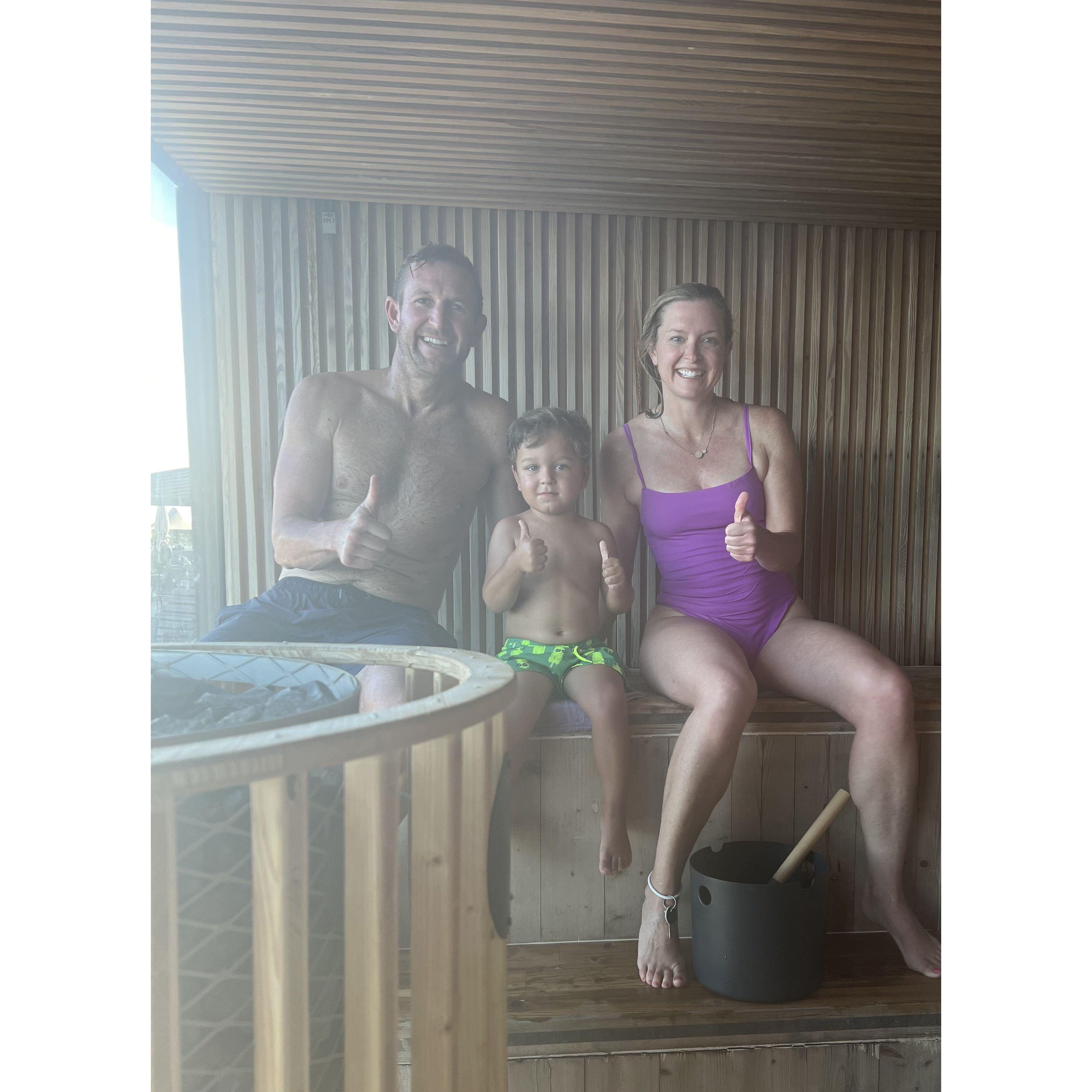 Sauna on the Baltic Sea with Adrian!