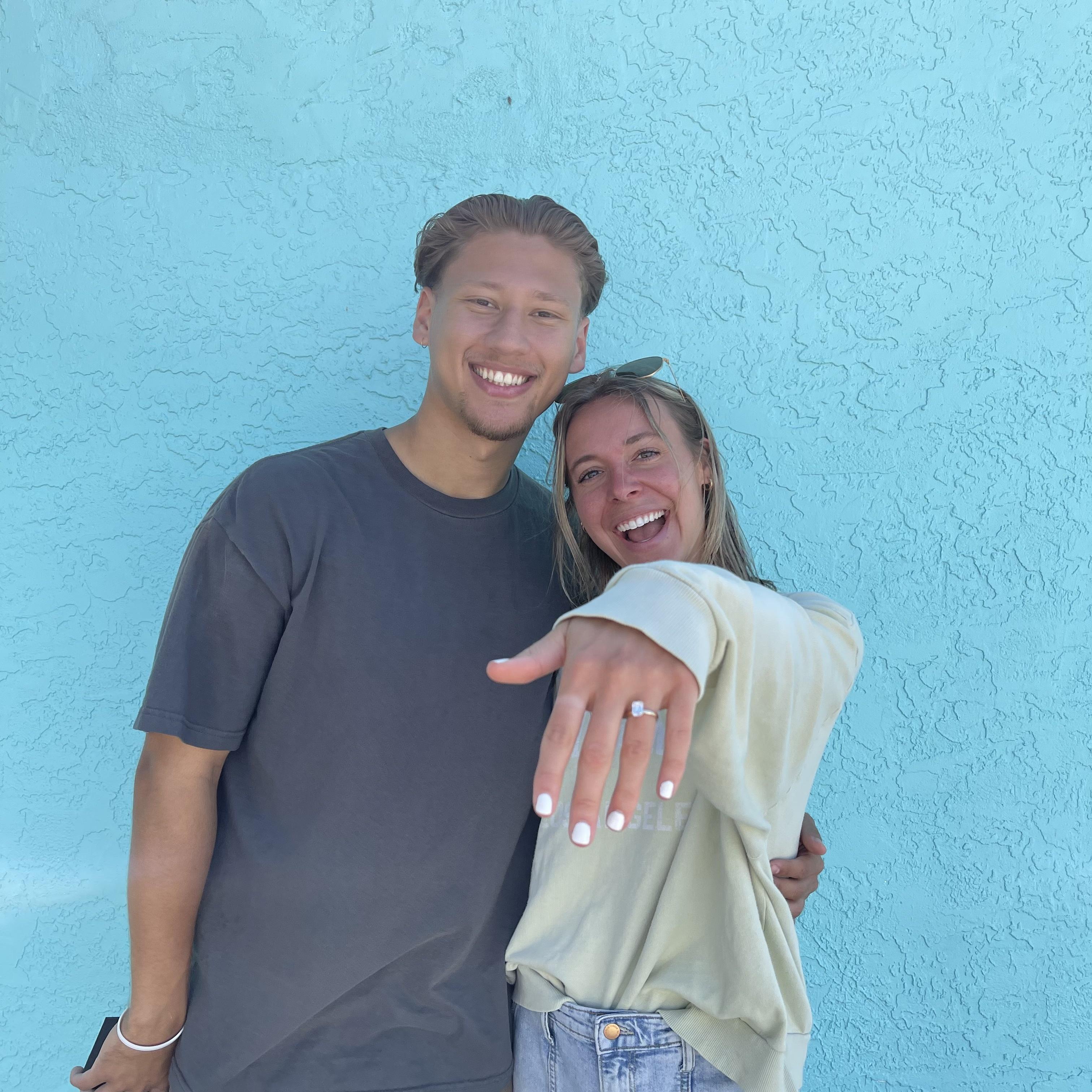 After Dylan proposed and we were done with photos lol