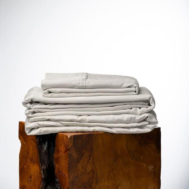Olive + Crate Eucalyptus Cooling Pillowcase and Sheet Sets King Size | 100% Certified Tencel Fiber from Austria | Better Than Silk Linen Bamboo and Cotton | Deep Pocket Bedding | Oatmeal