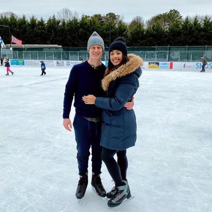 Ice skating in Easthampton. Andrew actually skated, Sydney mostly watched and fell.
December, 2019