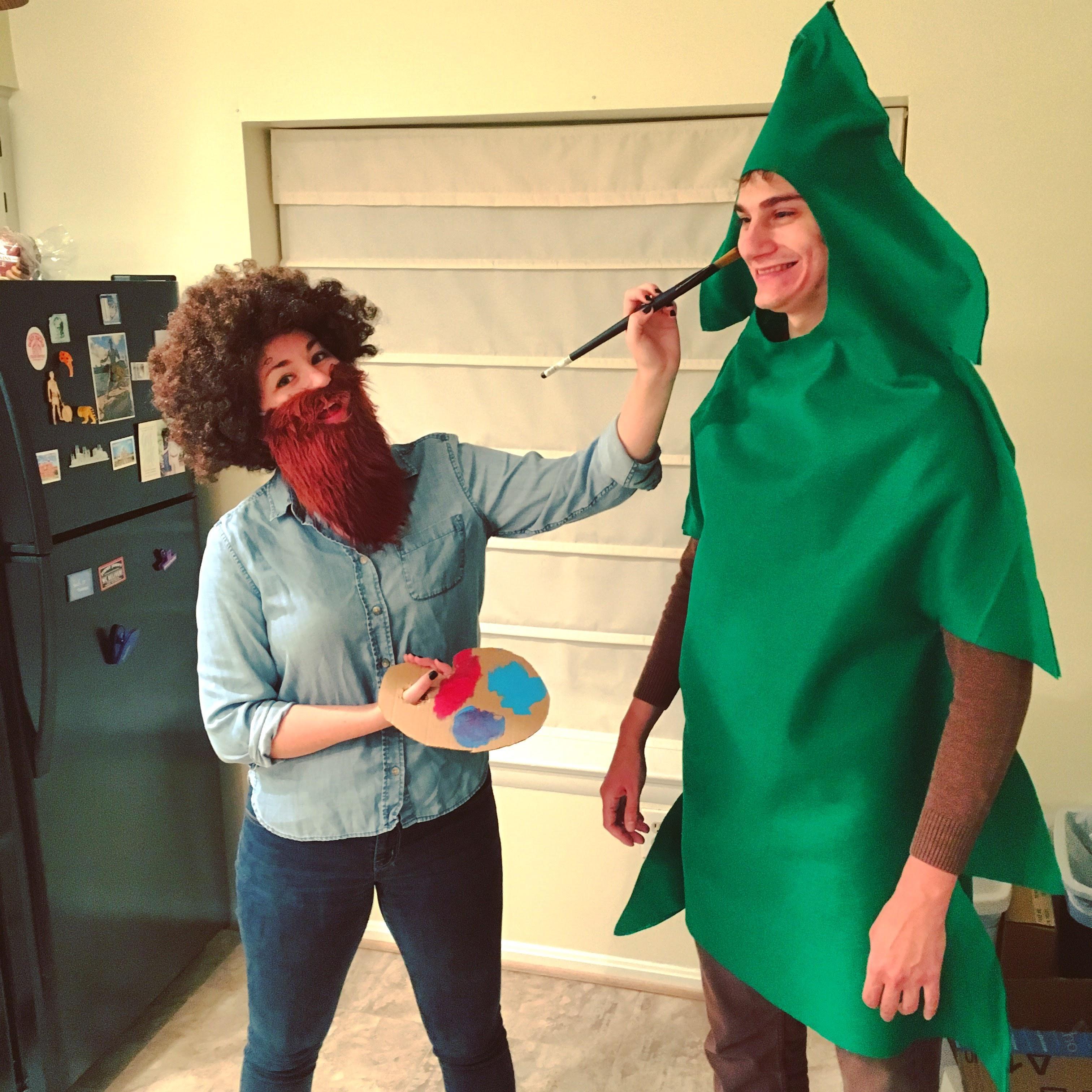 Bob Ross and Happy Little Tree, Halloween, 2016