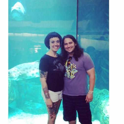 Our first trip to the Long Beach Aquarium together, shortly after we became a couple. That's Viktor's favorite place to visit in Long Beach :)