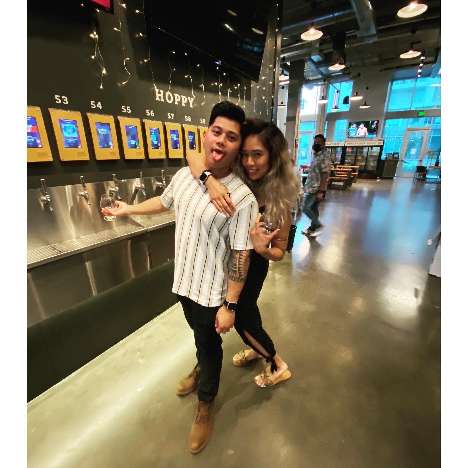 "The one where she surprised him for his 30th" -Los Angeles (August 22, 2021)