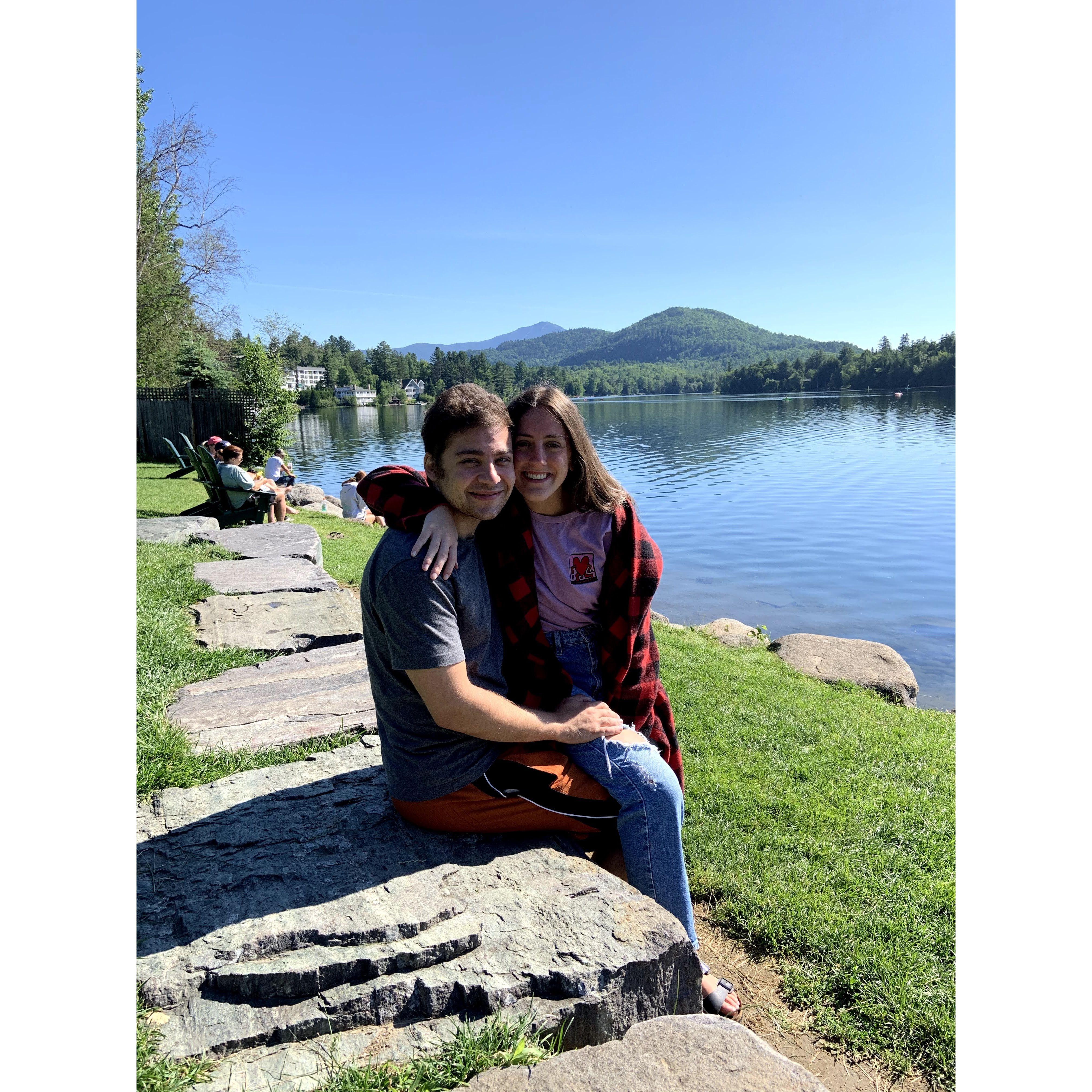 The first time Mel brought Adam to the Adirondacks - hint hint, they will later get engaged on this very lake 3 years later...