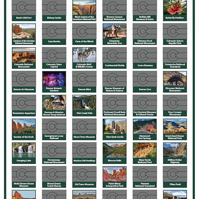 Colorado Scratch Off Poster; Colorado Bucket List; Colorado housewarming Gift; Colorado Travel Map; Denver; Colorado Springs; Colorado Hiking; Rocky Mountains