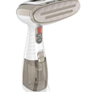 Conair Handheld Garment Steamer for Clothes, Turbo ExtremeSteam 1875W, Portable Handheld Design, Strong Penetrating Steam, White / Champagne