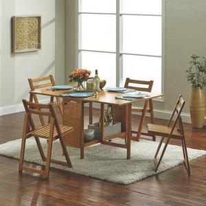 5-Pc. Dining Set — 1 Table and 4 Chairs, Oak Finish
