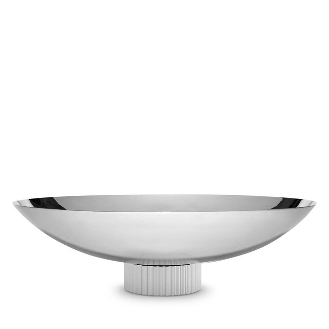ANNA new york Striations Fruit Bowl, Silver Tone