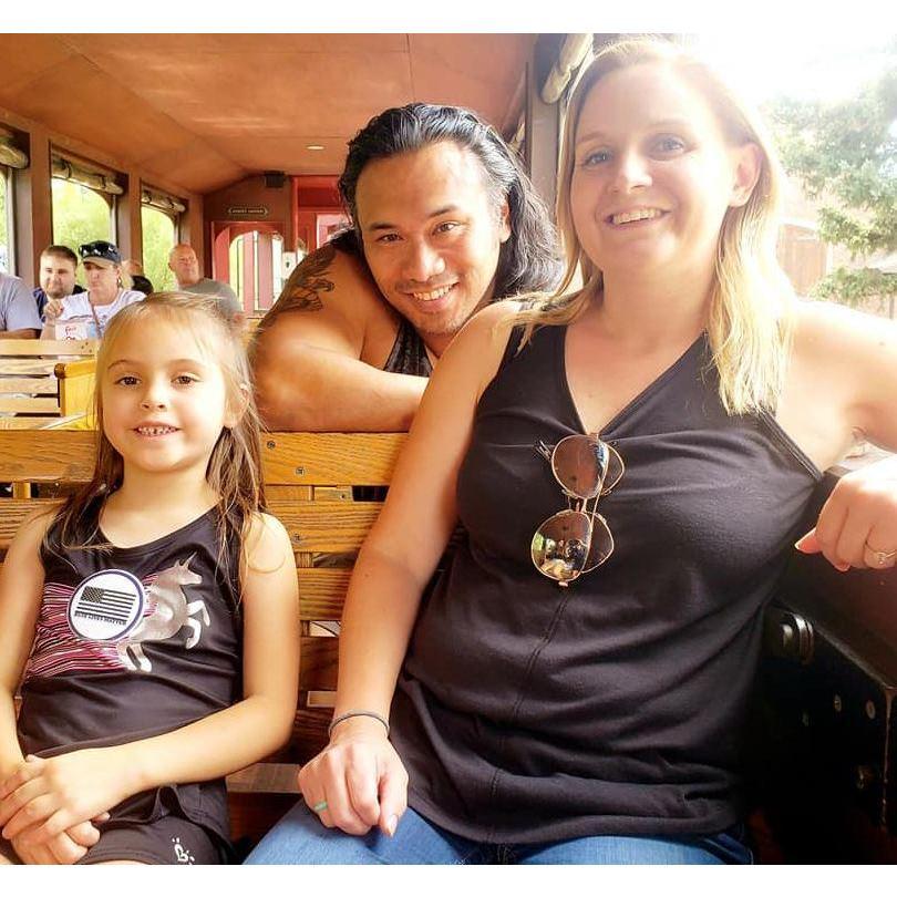 Riding the old 1880 railroad train in the Black Hills of South Dakota
