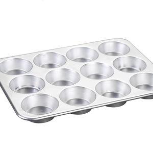 Nordic Ware Natural Aluminum Commercial Muffin Pan, 12 Cup