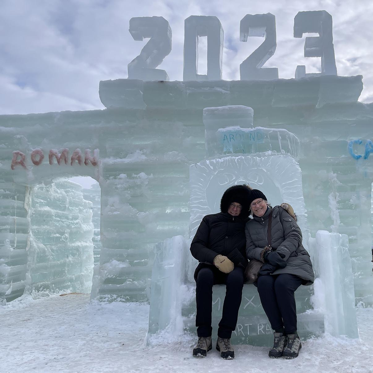 At the Ice Carnival in Saranac Lake.