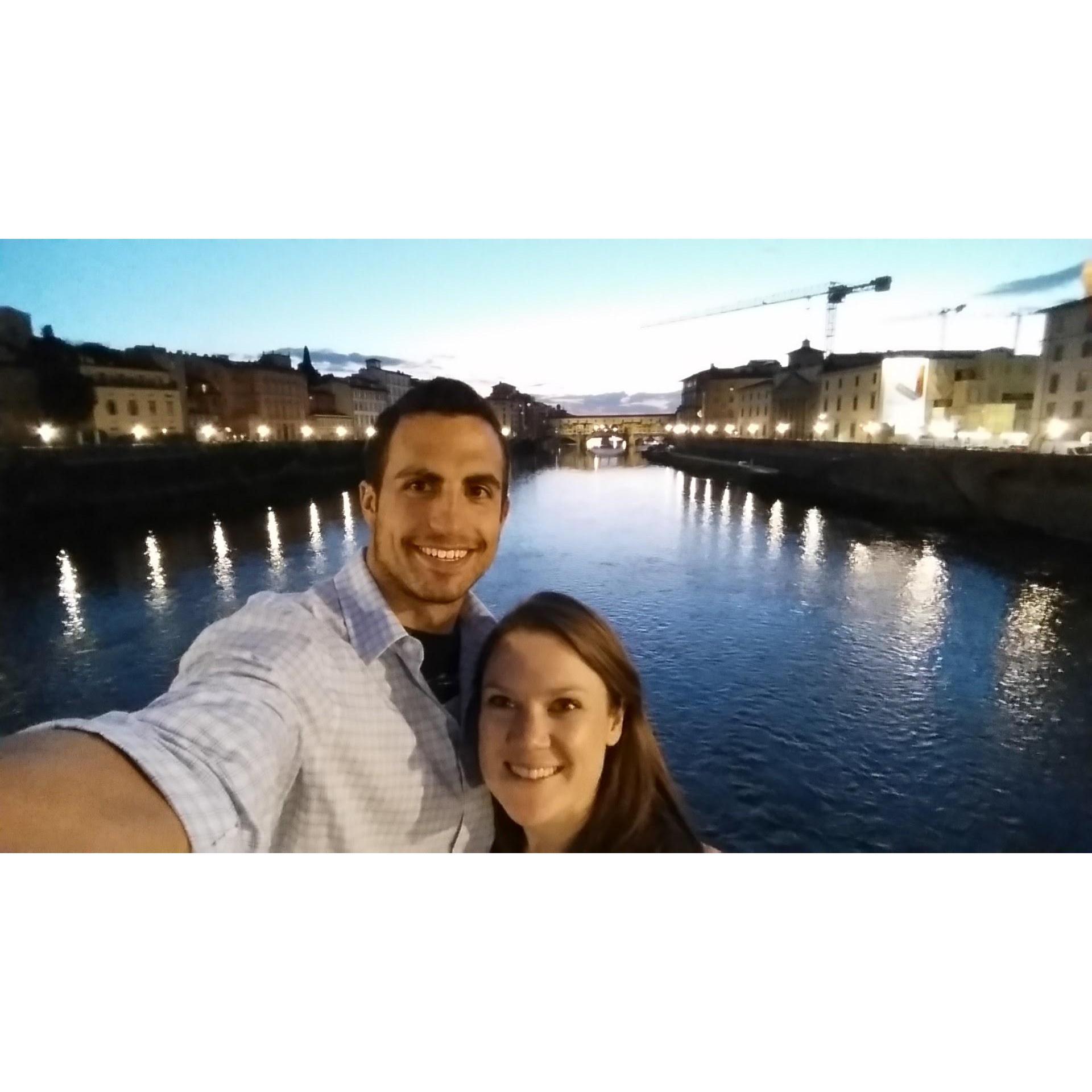 Hanging out in Florence with the Larusso gang!