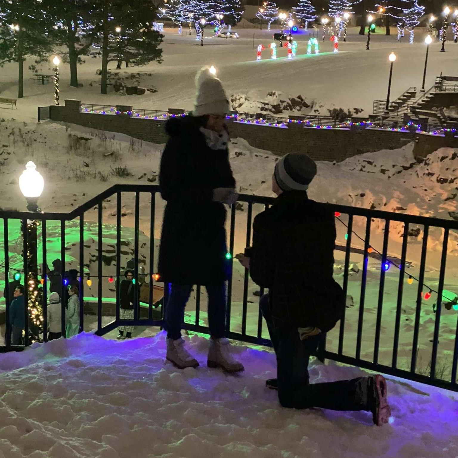 Proposal at Falls Park