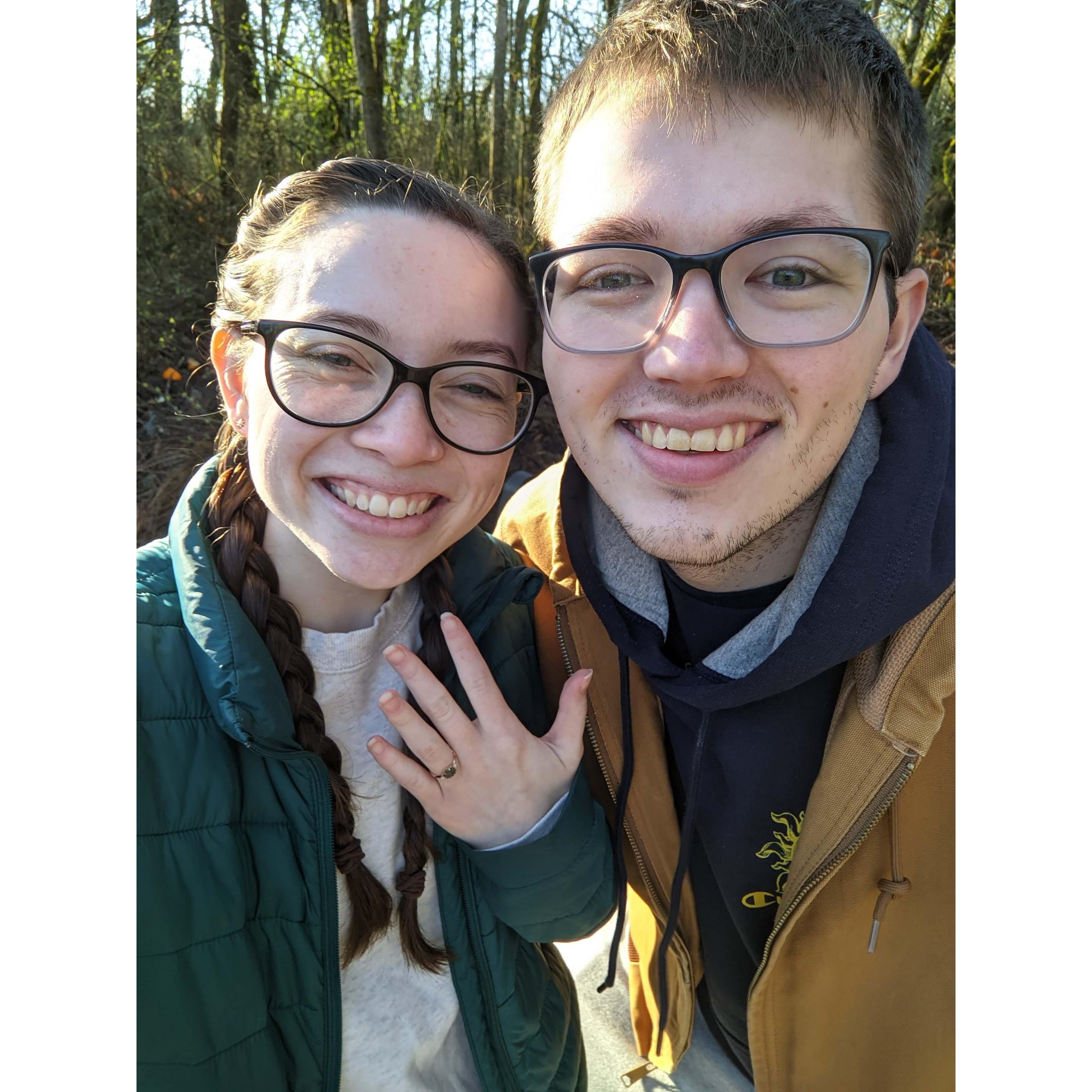 We got engaged in January of 2022!