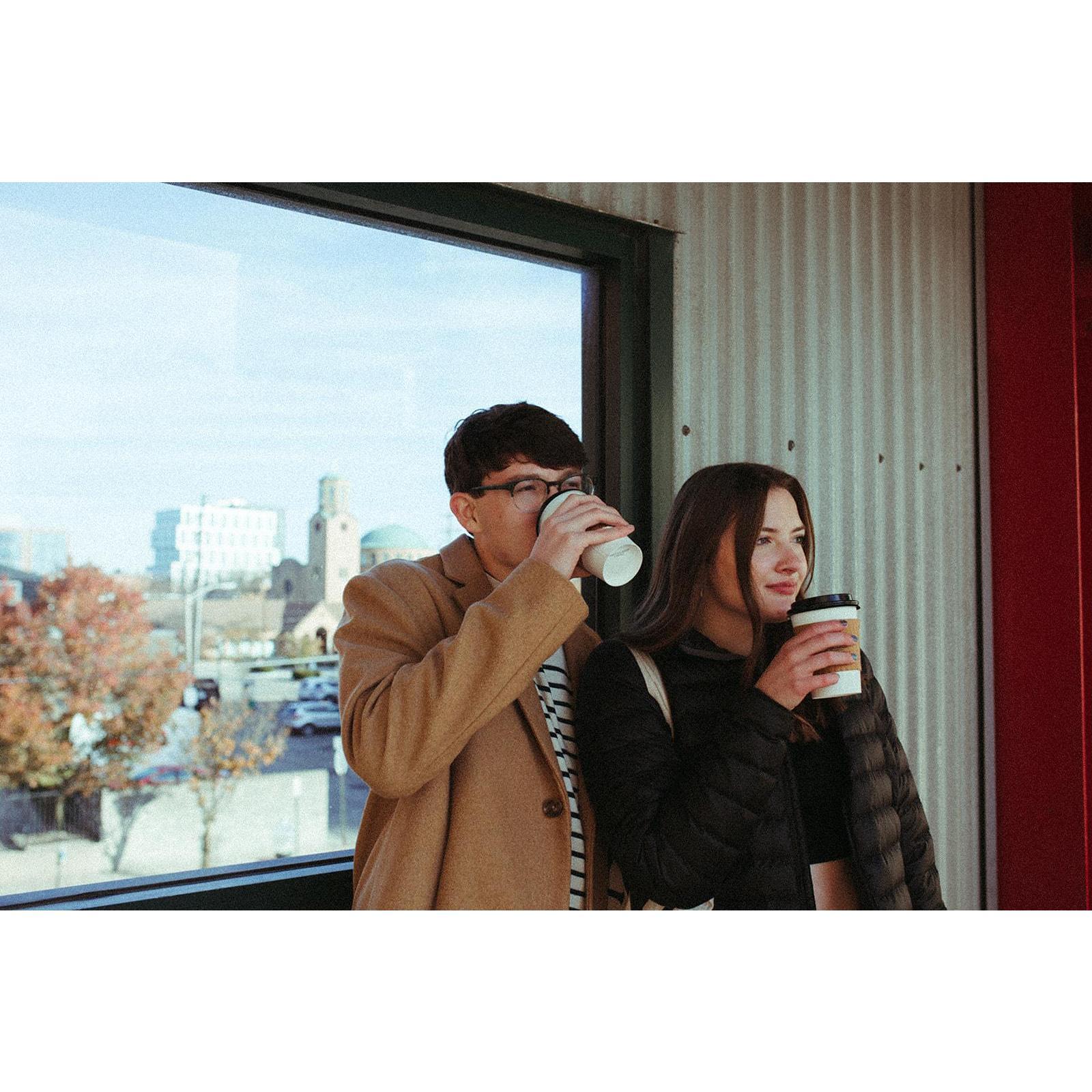Caleb is a coffee snob, and Hannah only drinks tea