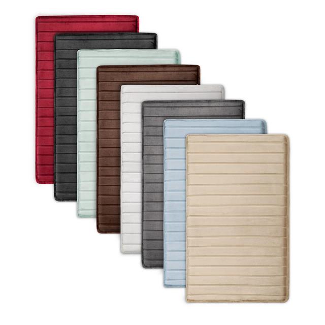 MICRODRY® Charcoal-Infused 2-Pc. Memory Foam Bath Mat Set