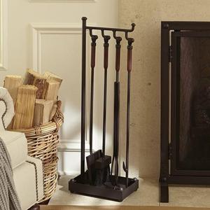 Industrial Fireplace 5-Piece Tool Set