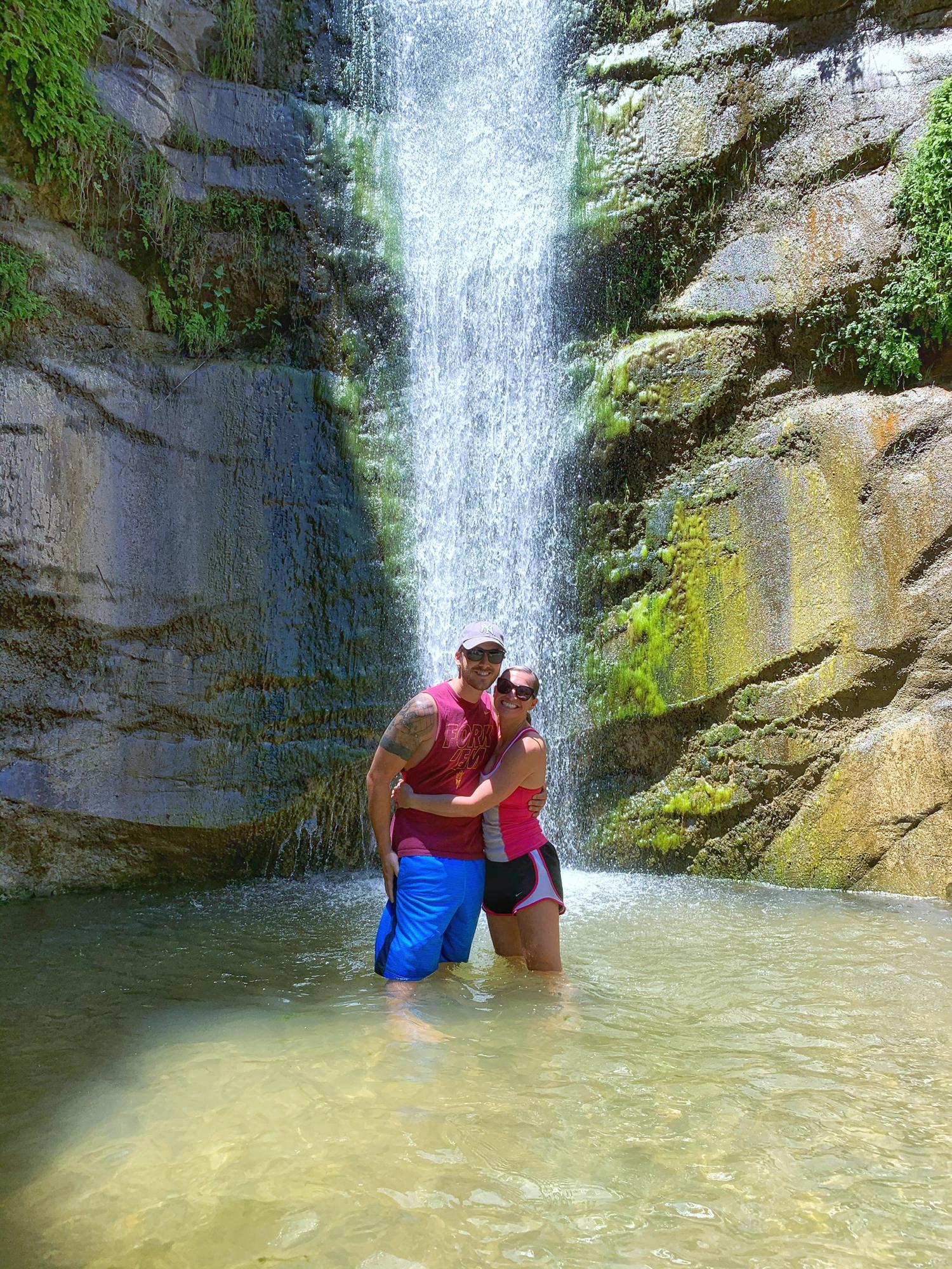 Our first hike, Trail Canyon Falls, CA
