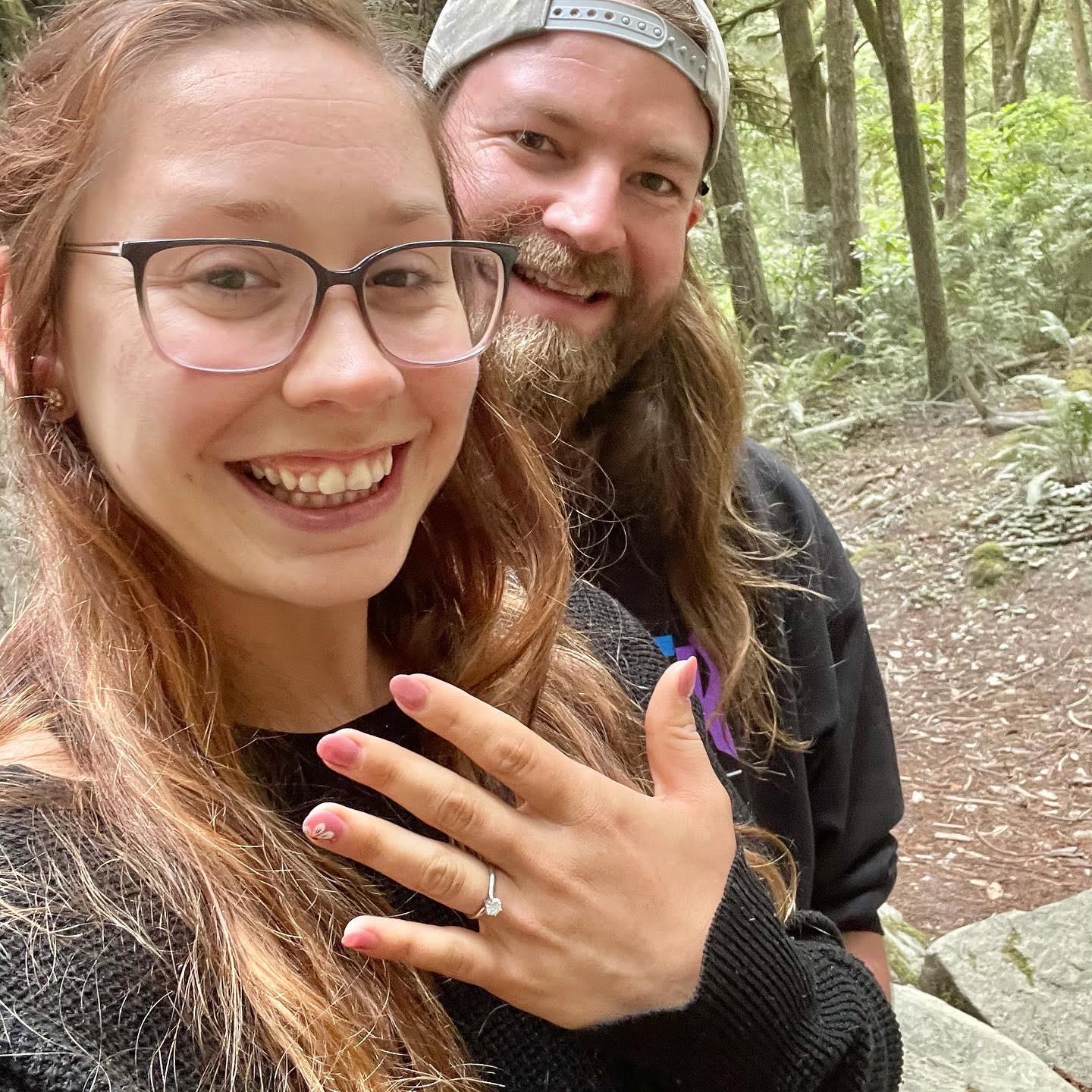 Proposal in Red Woods