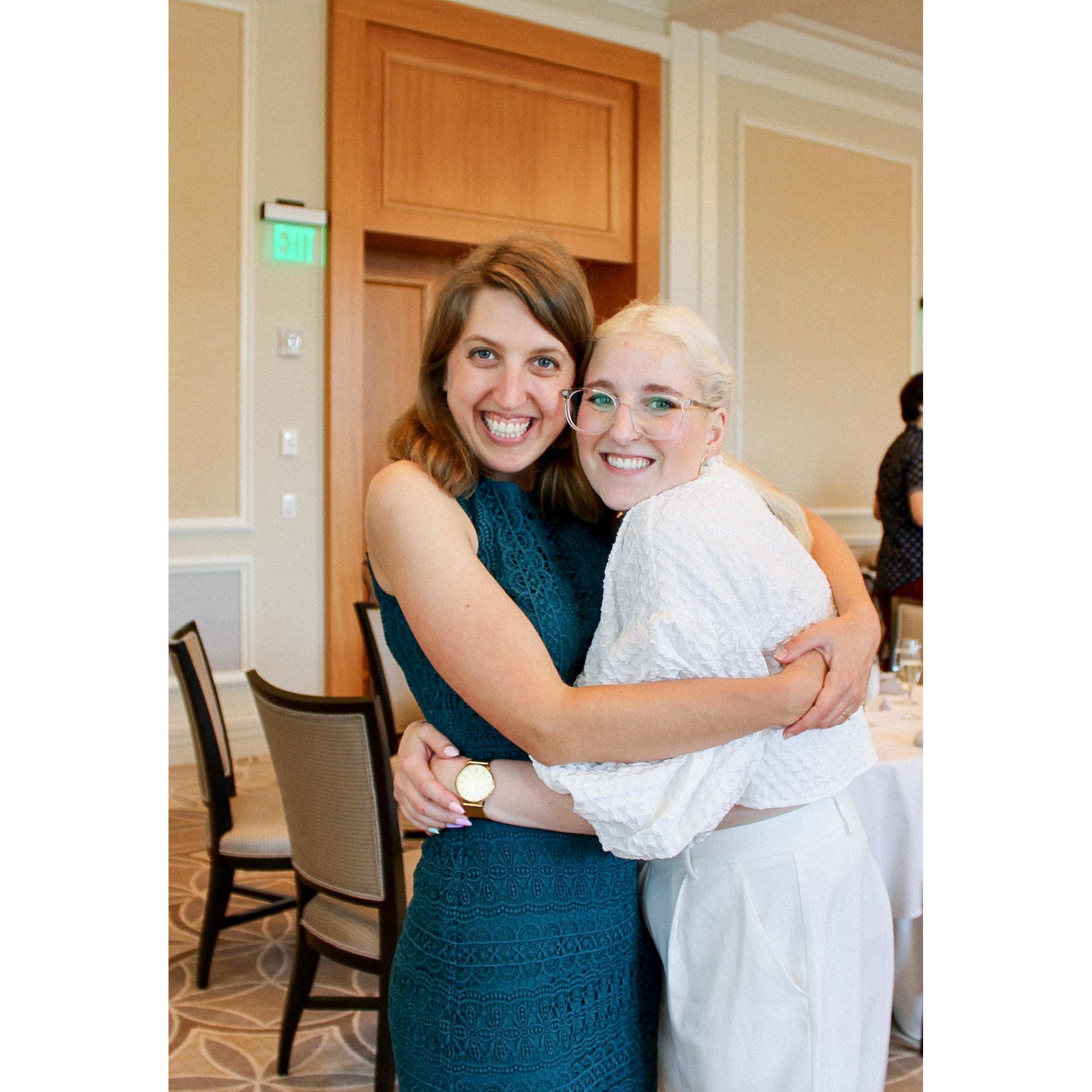 Sloane and her maid of honor, Sarah