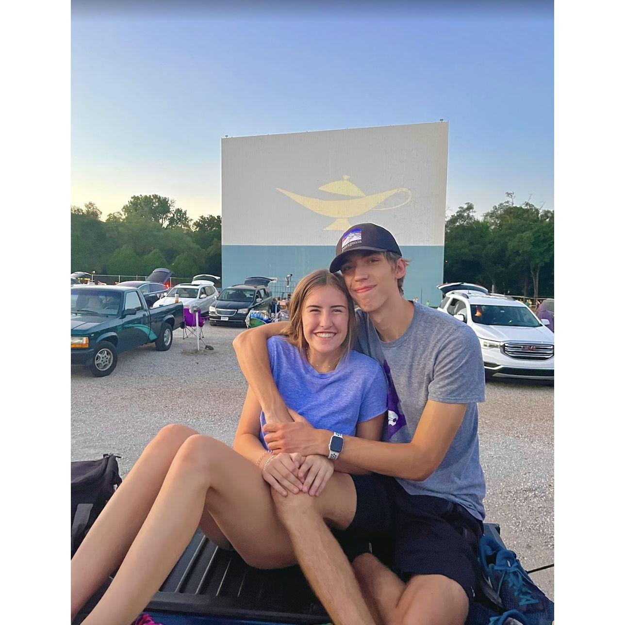 drive in theater with matthew and emma