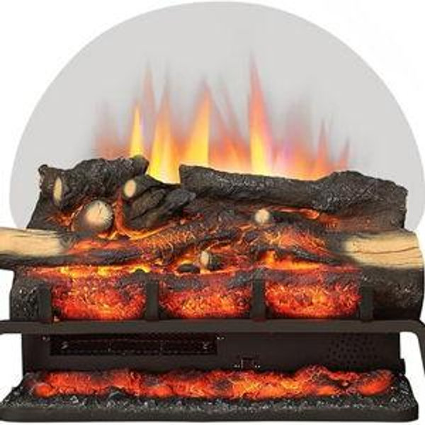 LegendFlame 23" W Free Standing Electric Fireplace Log Set (EF290), Fireplace Insert, Heater 750W/1500W, Crackling Sound, Remote Control