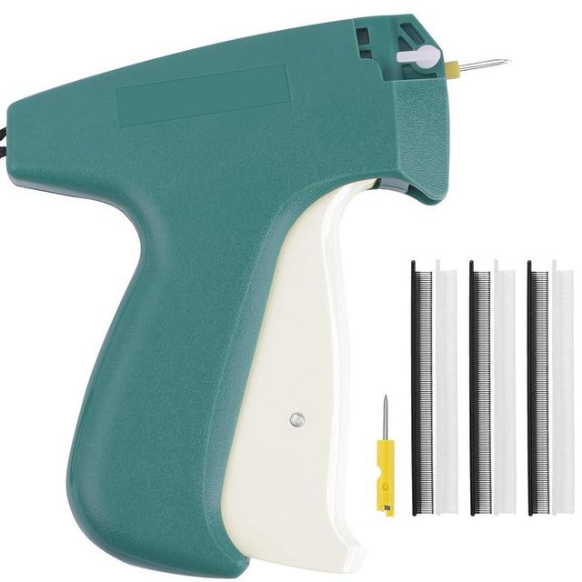 Fine Stitch Gun for Clothes, Micro Mini Stitch Tagging Gun for Clothing,Quilting Hemming Tools Quick Stitch Sewing Gun with 2 Fine Needles 1500 Black & 1500 White Micro Fasteners