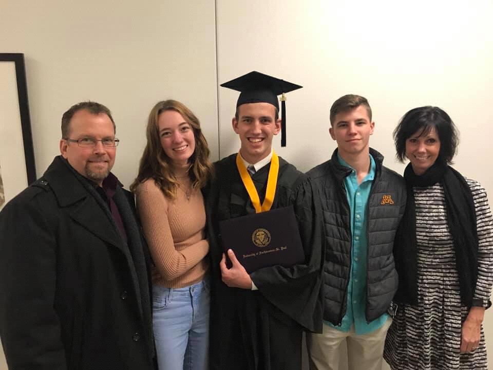 Cale graduated from UNW!