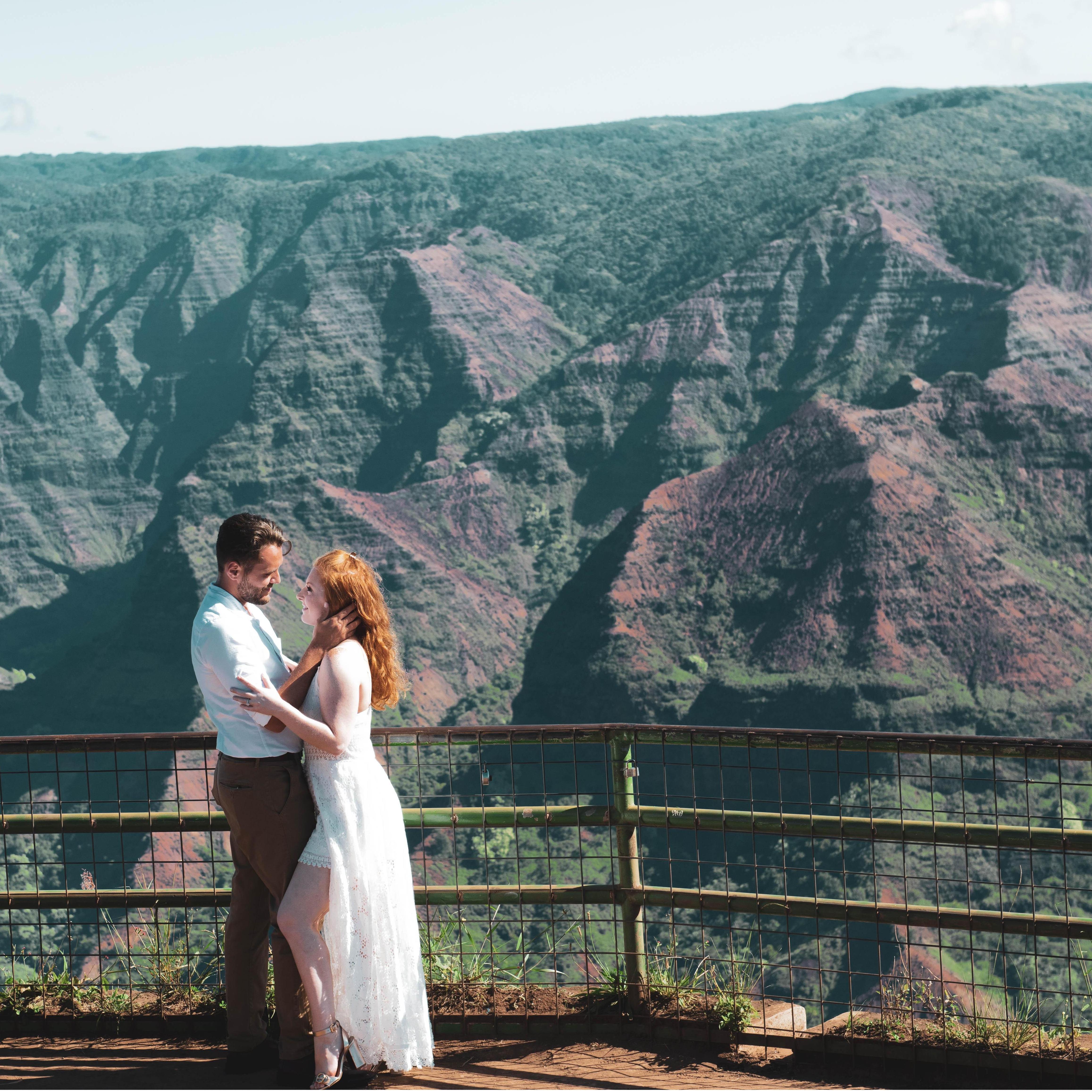 Our beautiful engagement shoot in the Waimea Canyon in Kauai