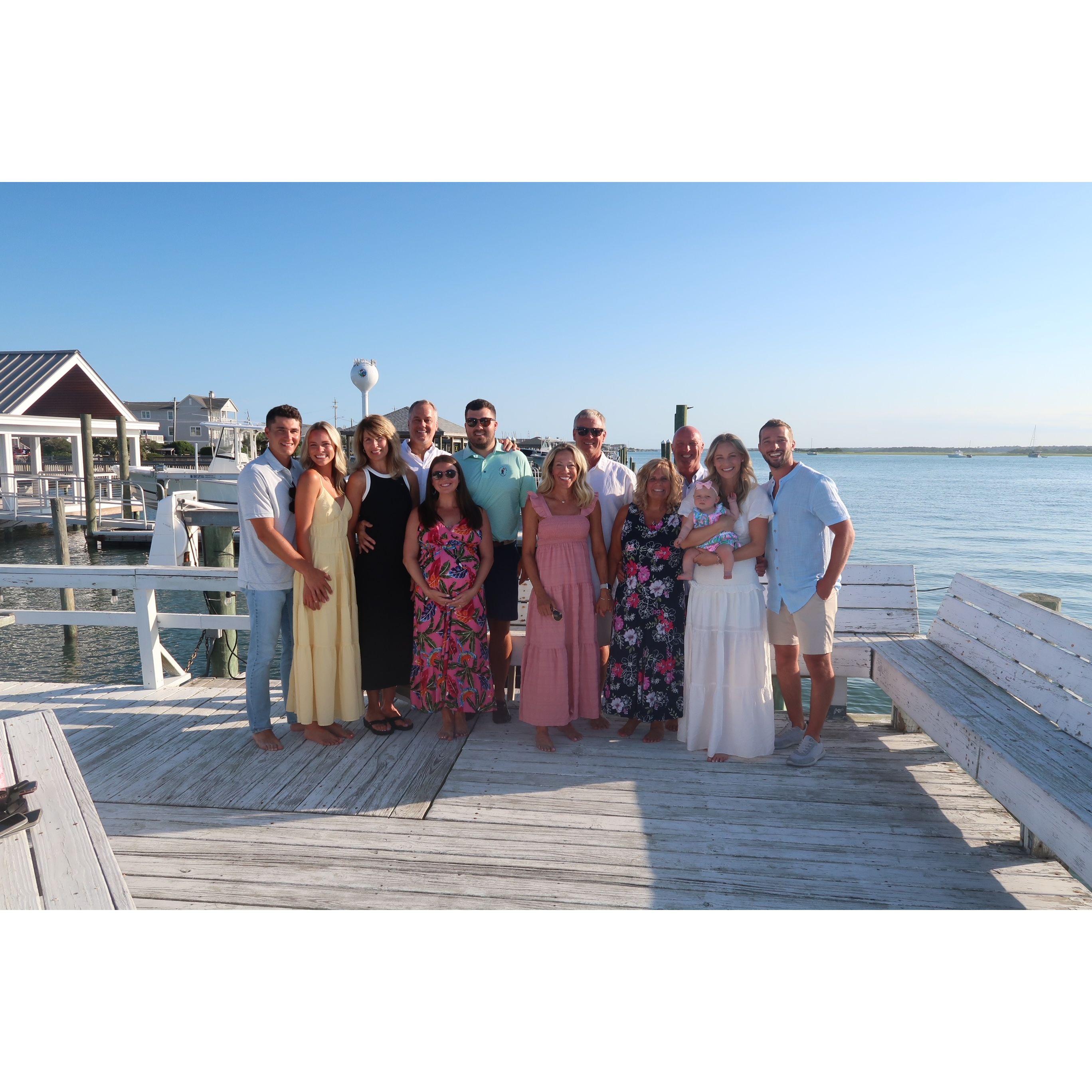 Our families were all together to celebrate our engagment in Wilmington, NC.