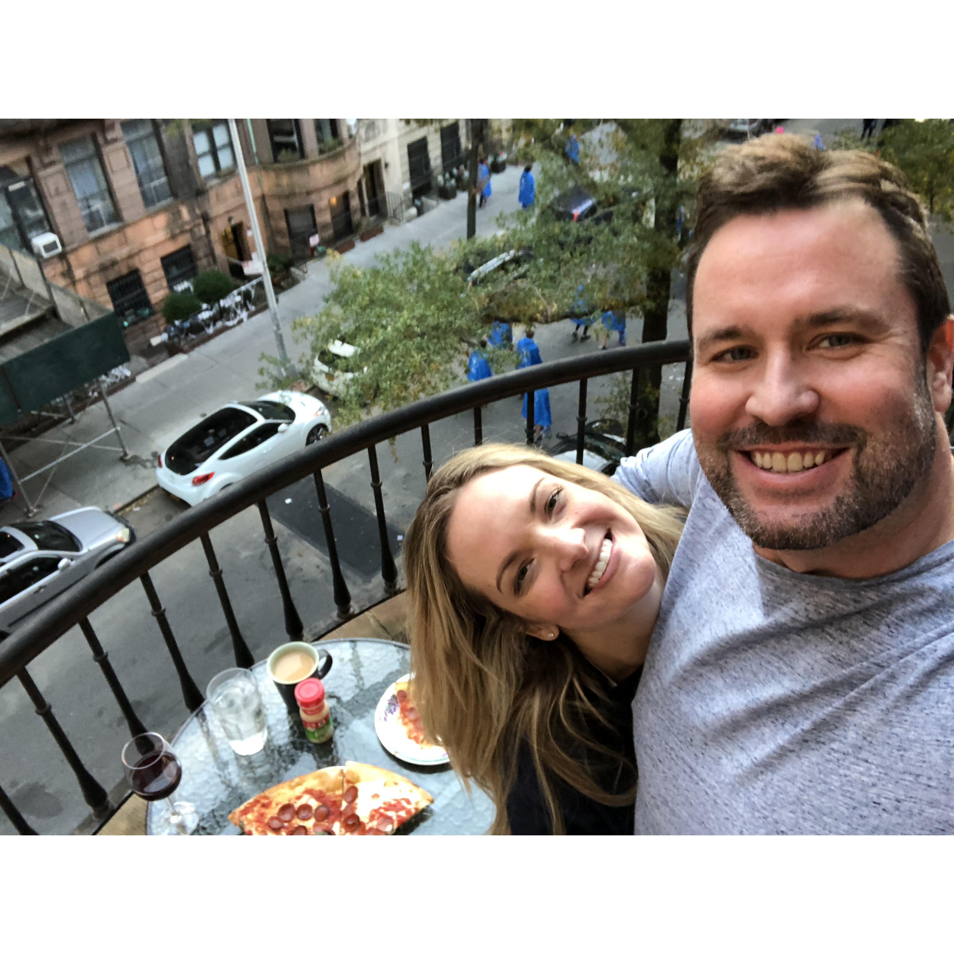 Stay home...for brunch on the balcony!