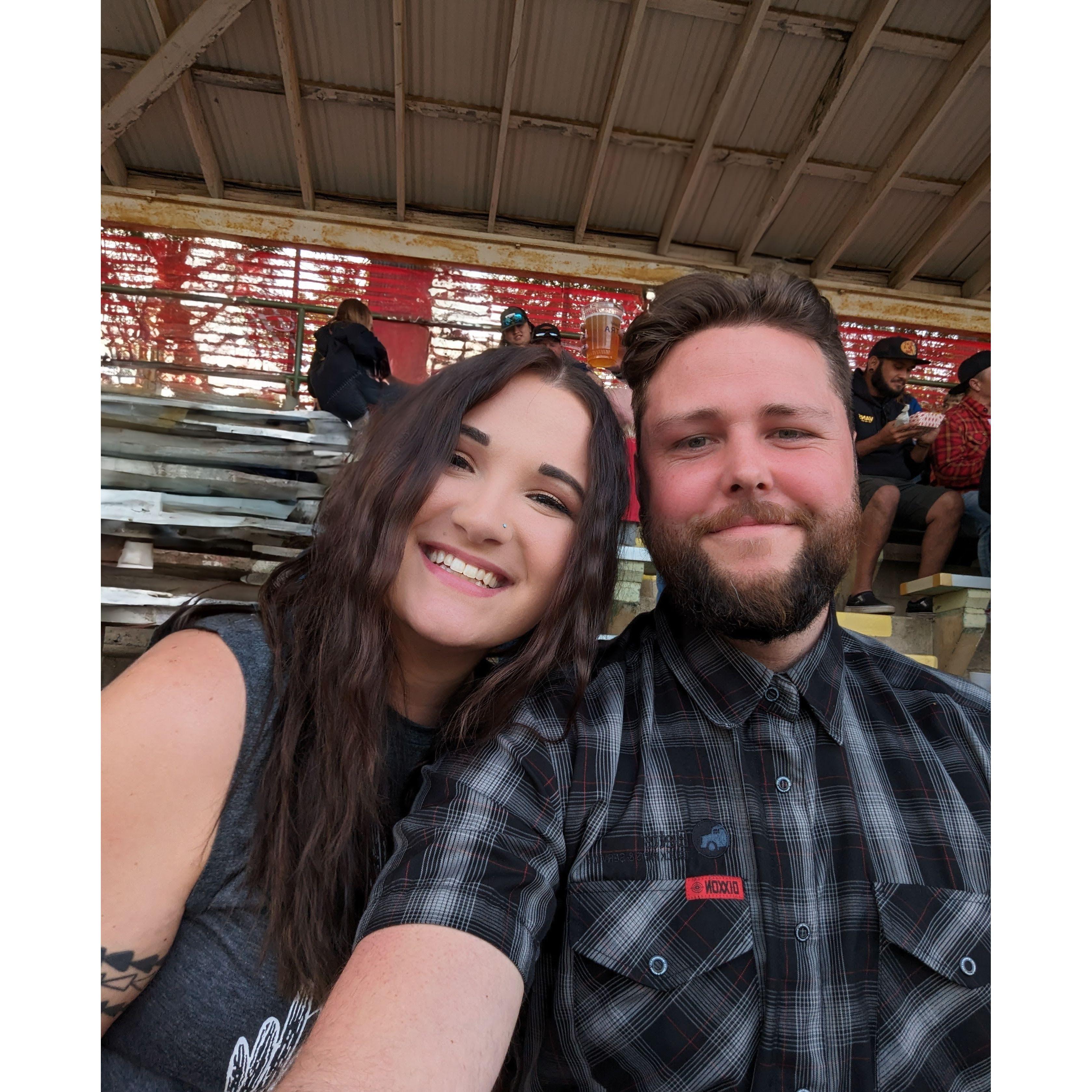 One of our first dates after becoming official.