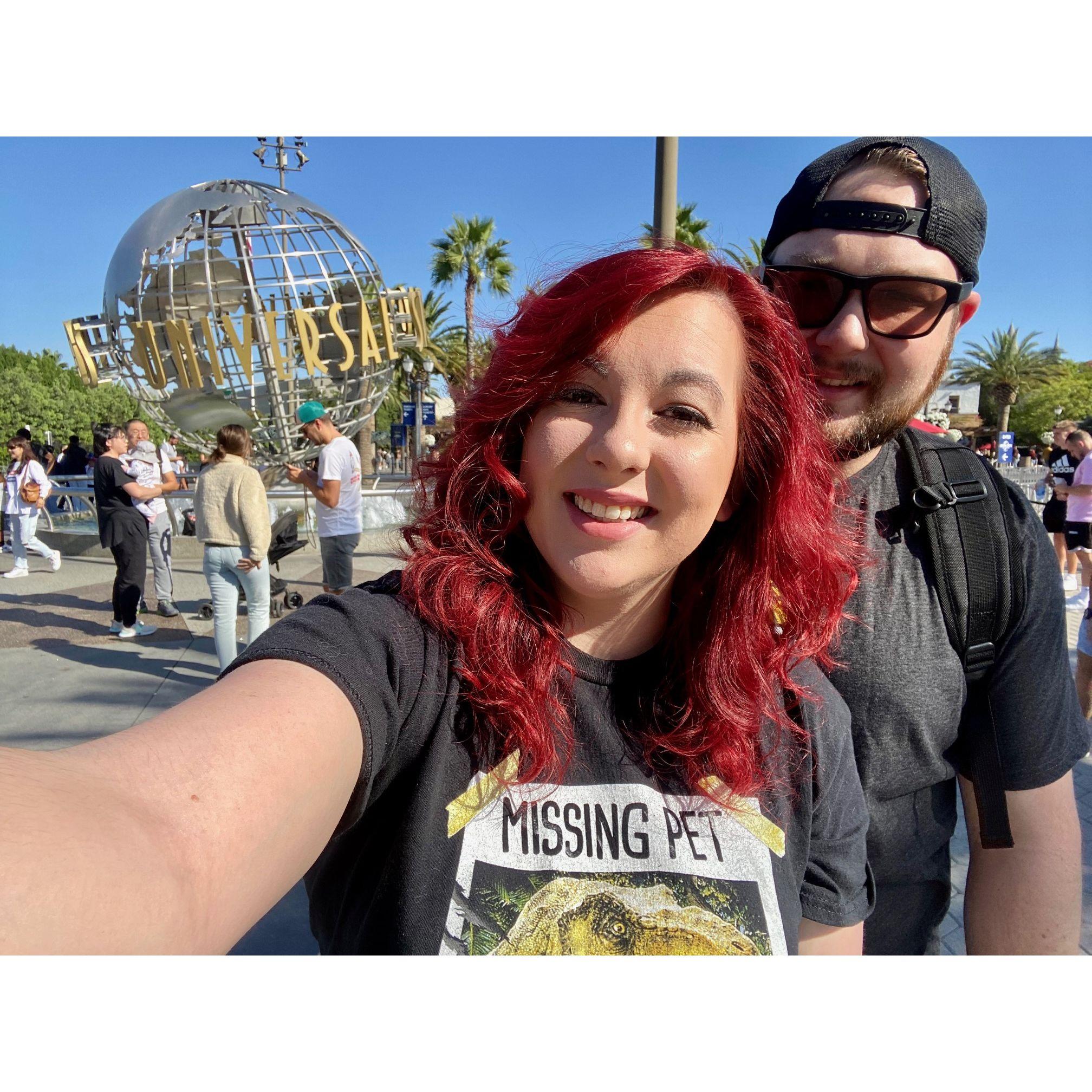 Our first time at Universal Studios together.