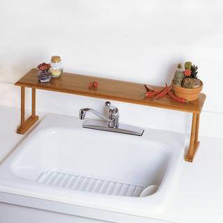 Bamboo Over The Sink Shelf