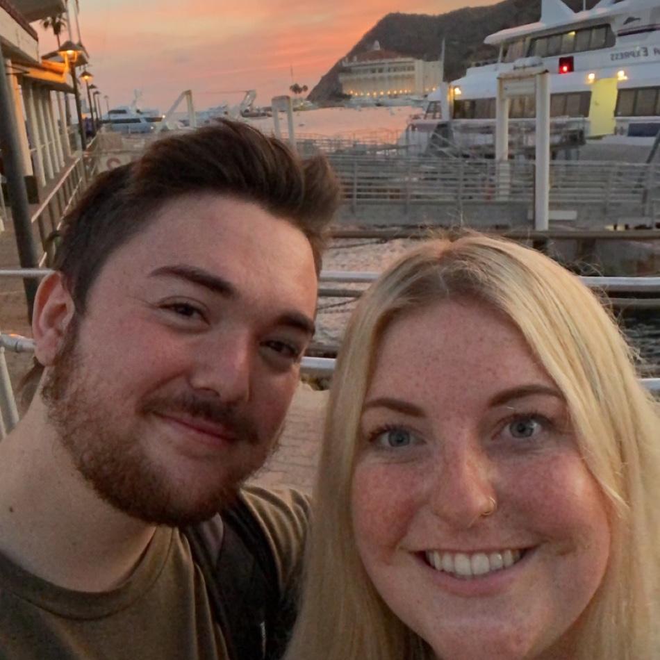 A pic of us in Catalina on the day Dakota asked Rachel to be his girlfriend