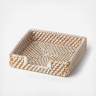 By The Shore Wicker Napkin Holder