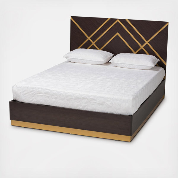 Baxton Studio Arcelia Platform Bed - Thumbnail 2
