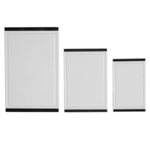 Thirteen Chefs 3 Piece Professional Grade Cutting Board Set, Non Slip Grips, BPA Free and NSF Certified