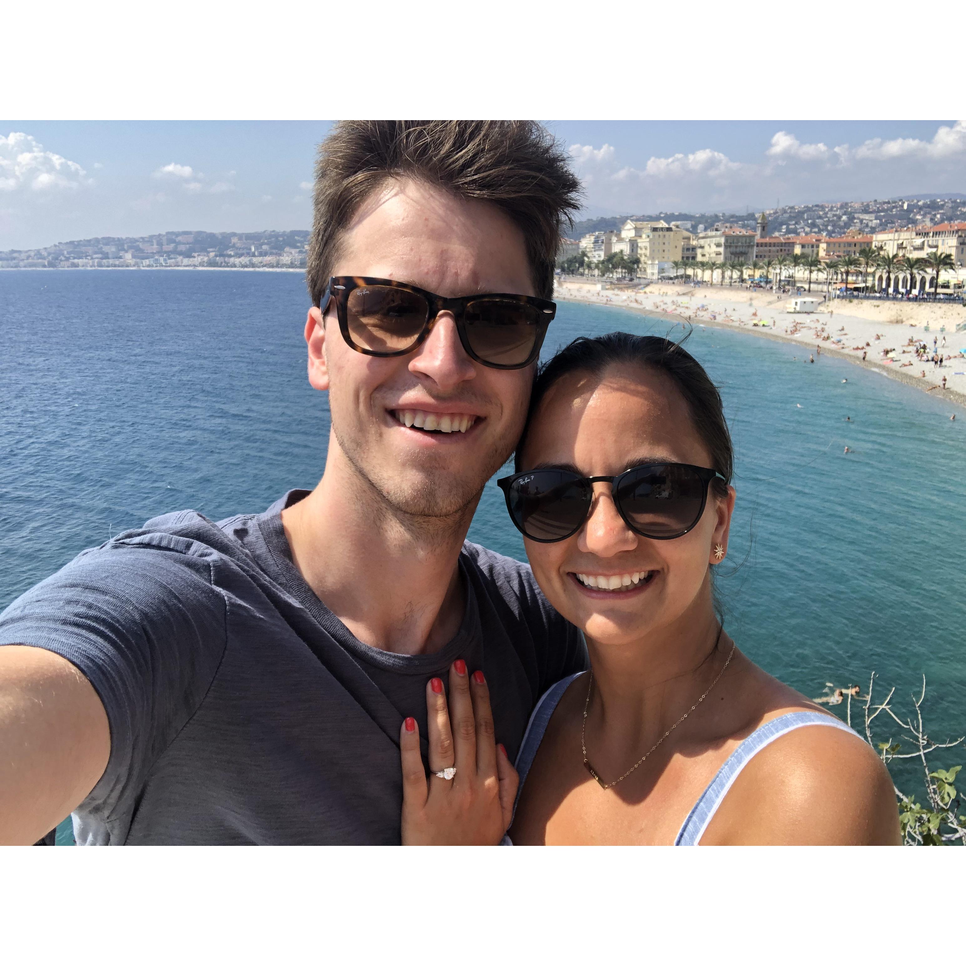 Celebrating our engagement throughout the south of France!