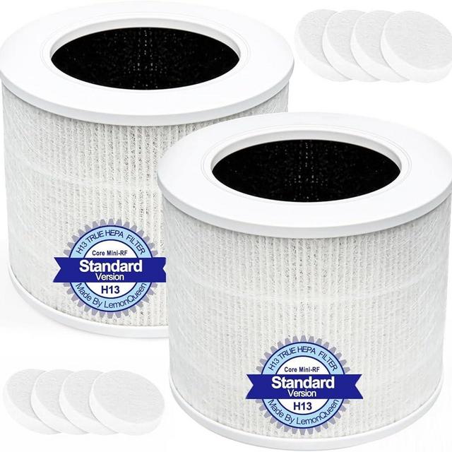 Core Mini Replacement Filter Compatible with LEVOIT Core Mini Air Purifier,Core Mini-P,3-in-1 High Efficiency H13 HEPA Filter, Mini-RF Filter with Activated Carbon,Replace Part #Core Mini-RF,2Pack