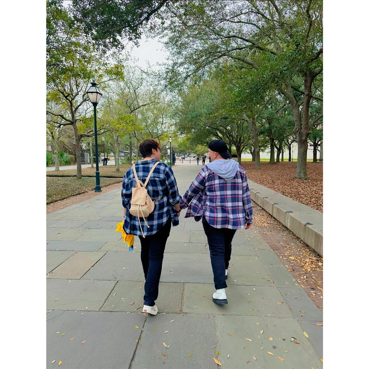 Leaving the SC Aquarium, Charleston