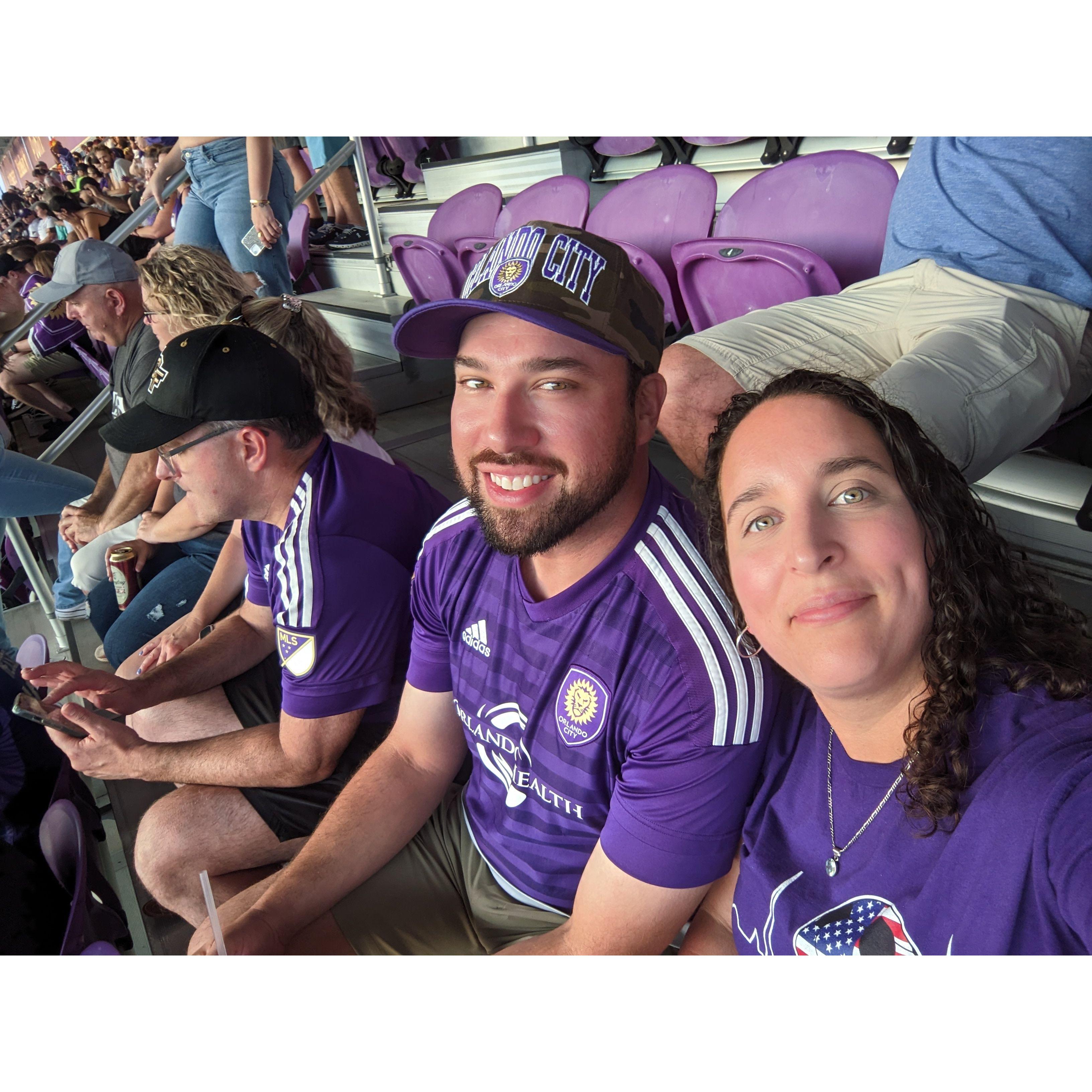 Our first Orlando City soccer match