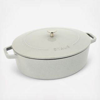 Cast Iron Wide Oval Dutch Oven