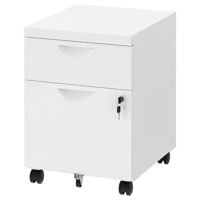 IKEA - 2 drawer cabinet on casters, white