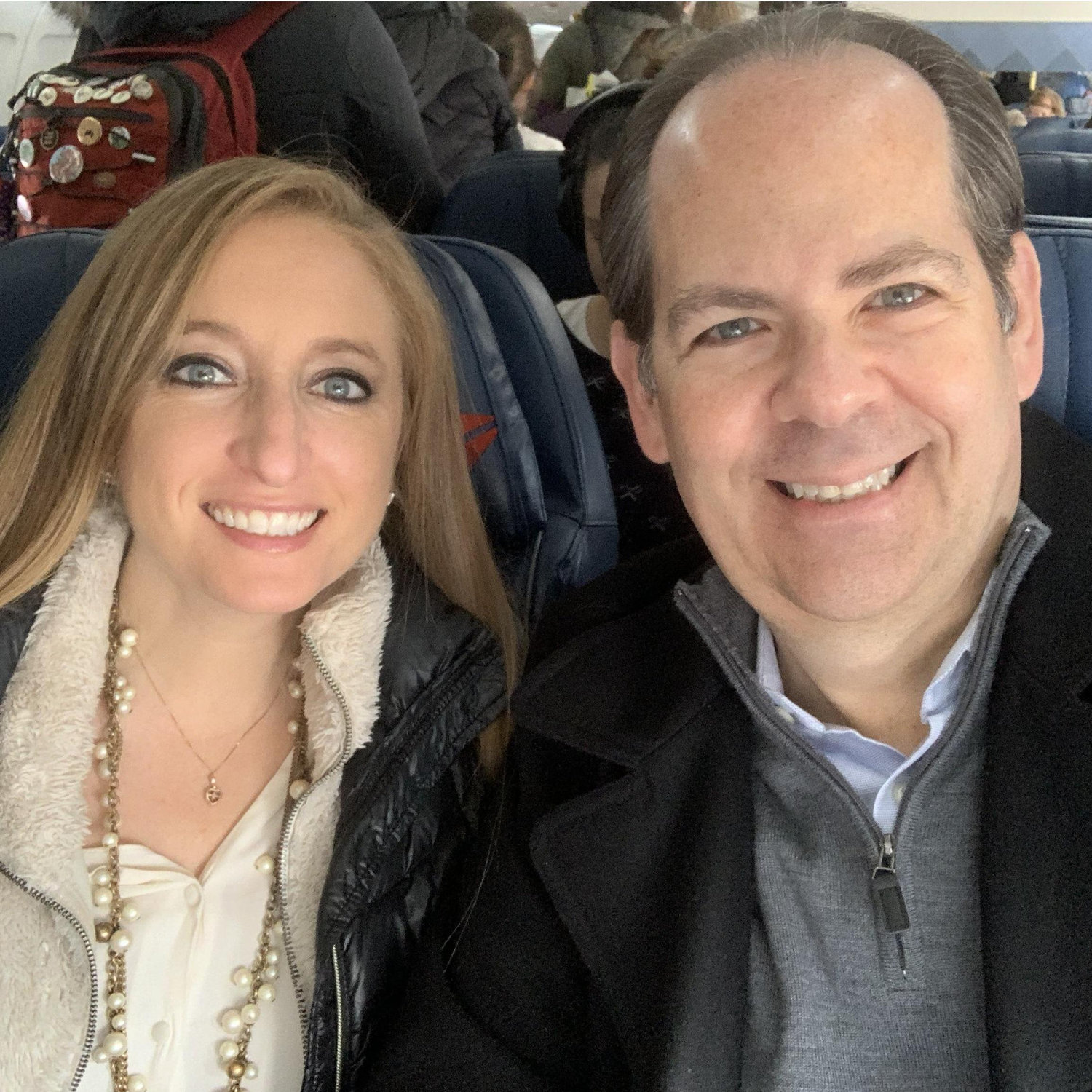 Our relationship was made possible by Delta early on. Besides visiting each other in New York and Atlanta respectively, we were able to coordinate schedules and meet all over the country,