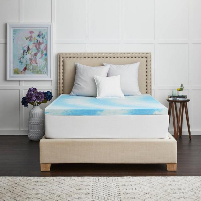 Sealy King SealyChill 3" Memory Foam Mattress Topper with Cover