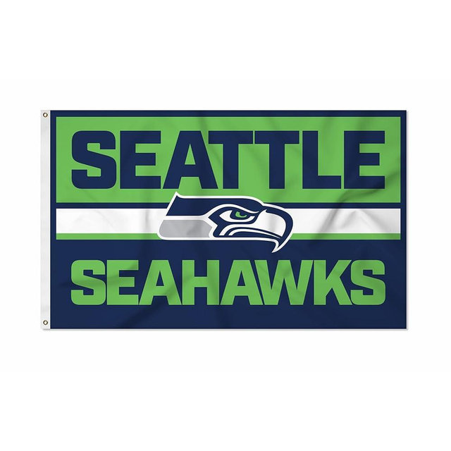 Rico Industries NFL Football Bold 3' x 5' Banner Flag Single Sided - Indoor or Outdoor - Home Décor