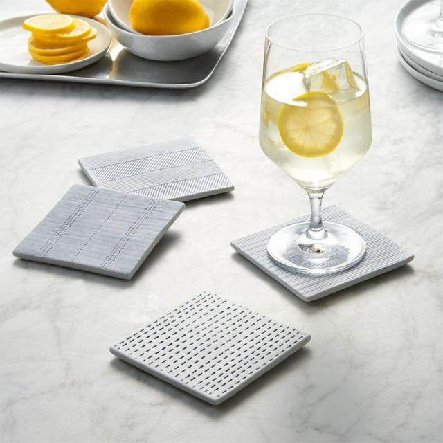 Set of 4 Linea Tile Coasters