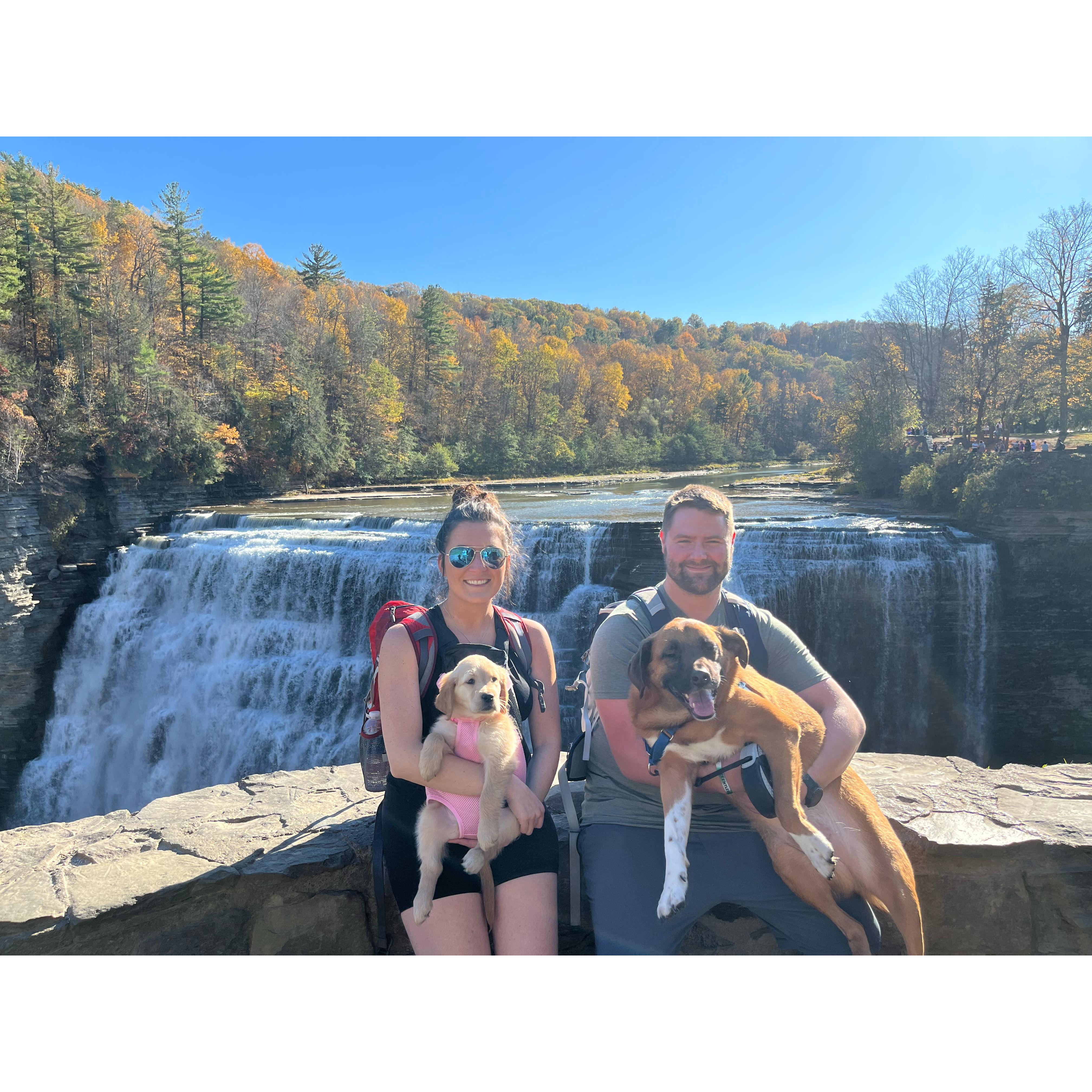 First family hike at Letchworth State Park